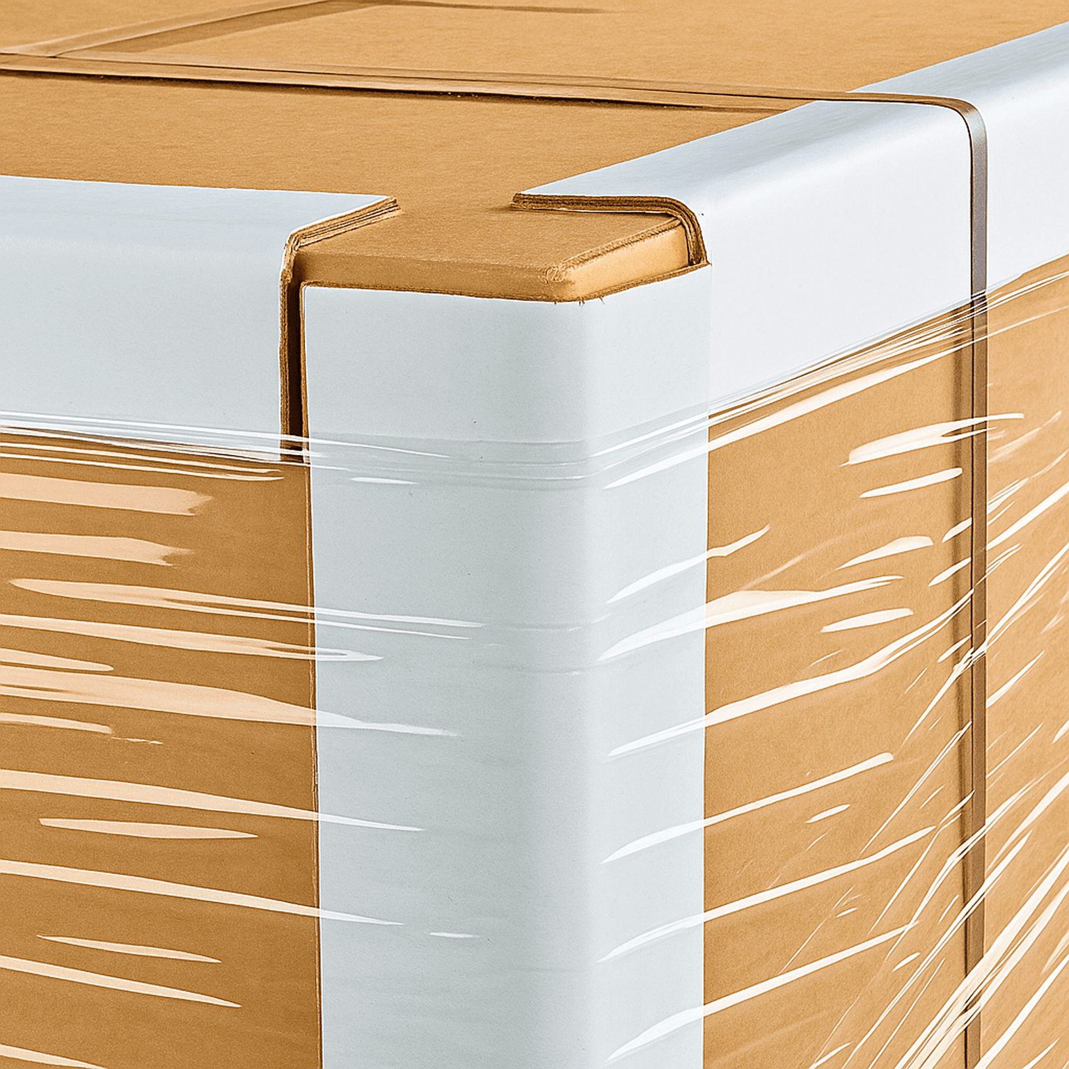 Caja protegida con esquineros de cartón PREMCO