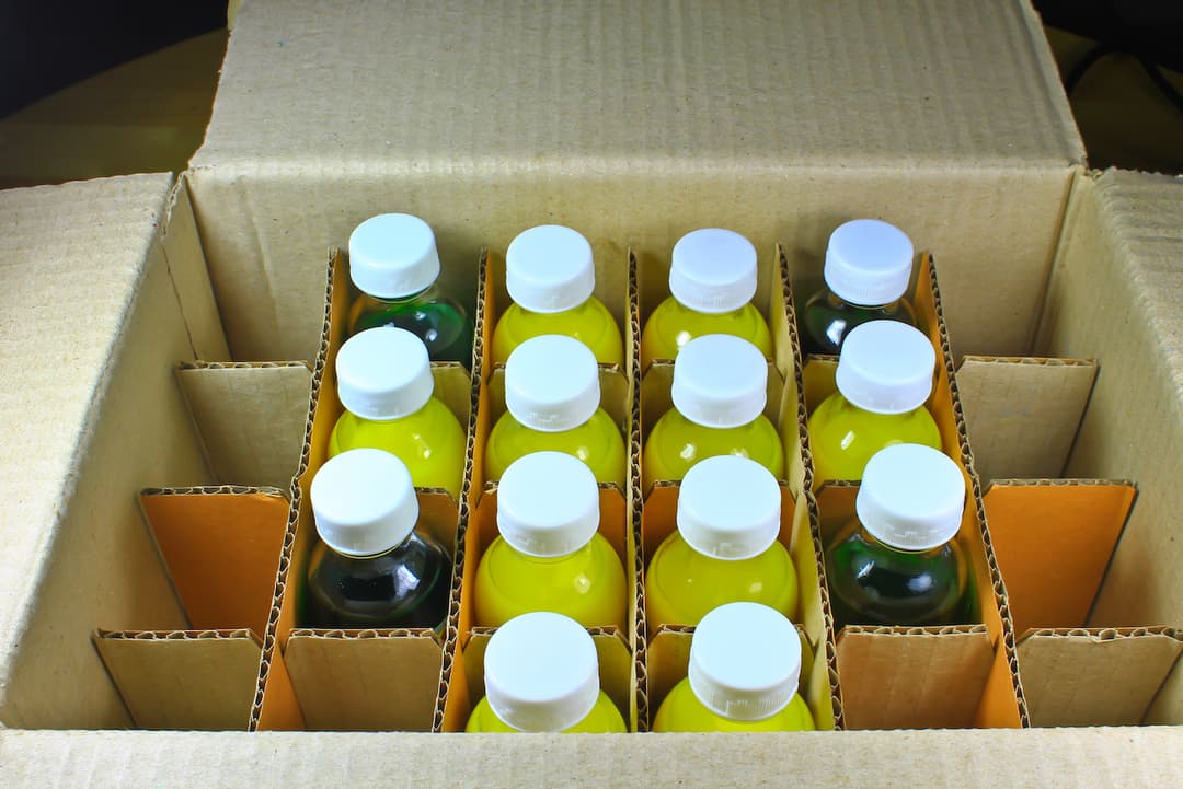 Separador de cartón corrugado para transporte de botellas PREMCO