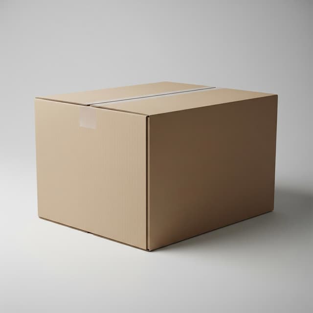 Caja de cartón RSC 20x20x20 cm para empaque y envío industrial