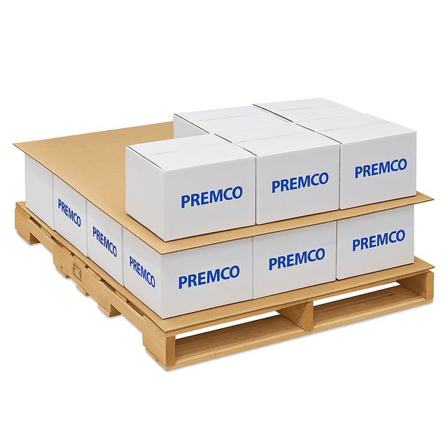 Separador de cartón corrugado 100x120cm para pallets industriales